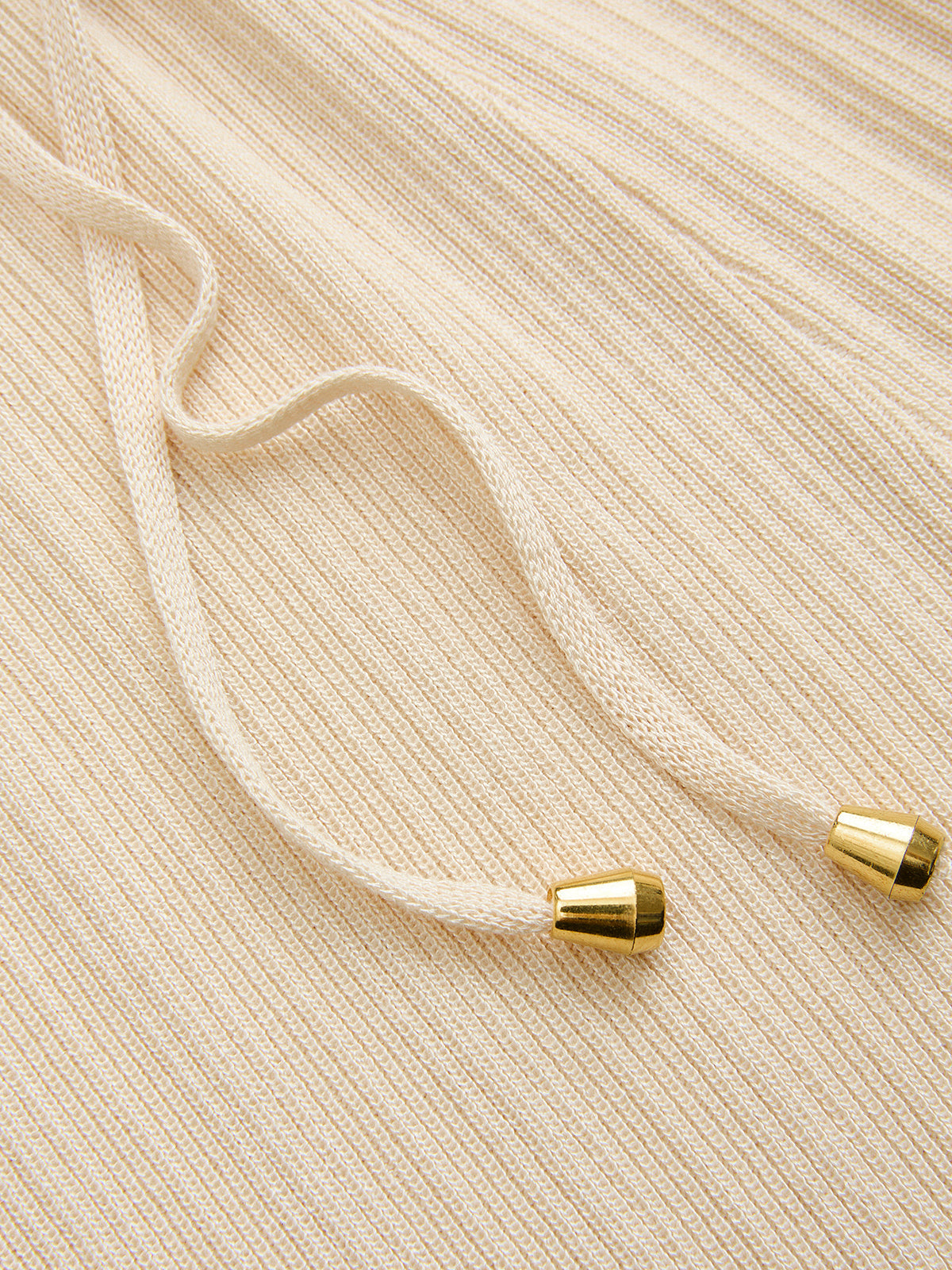 Contrast Trim Polo Top & Drawstring Pants Set
