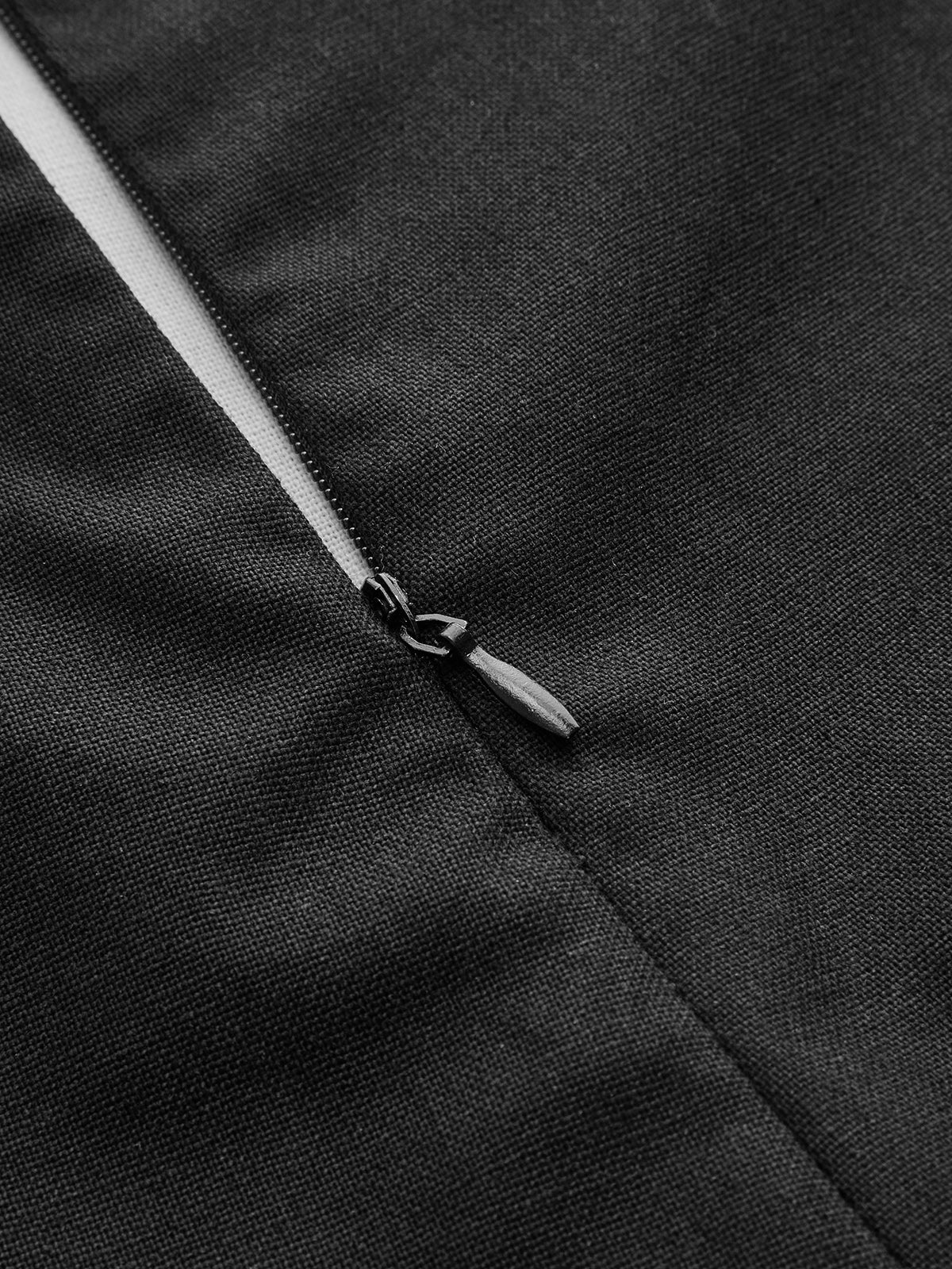 Cotton Linen Two-Tone Drawstring Shorts