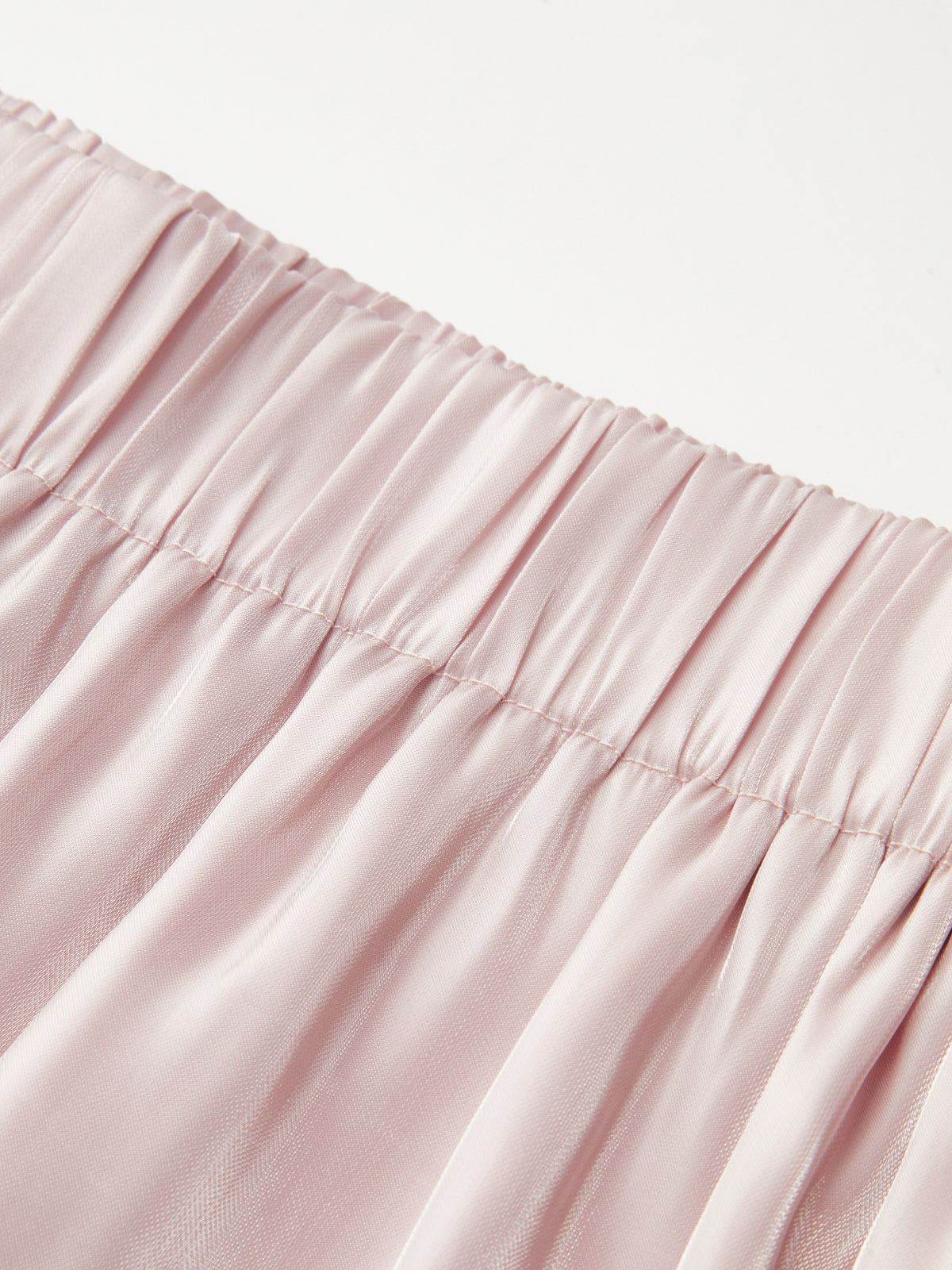 Elastic Waist Shiny Lantern Pants