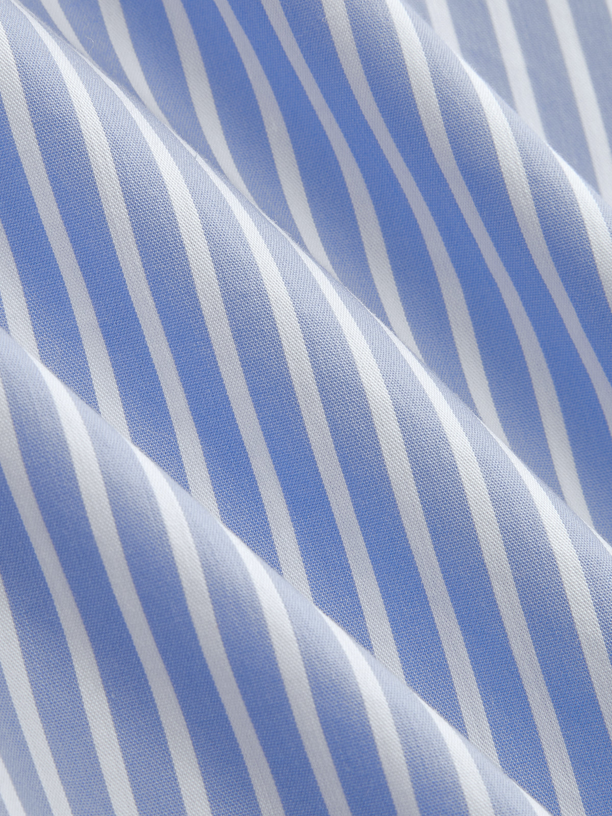 Tie-Neck Striped Cotton-Blend Blouse