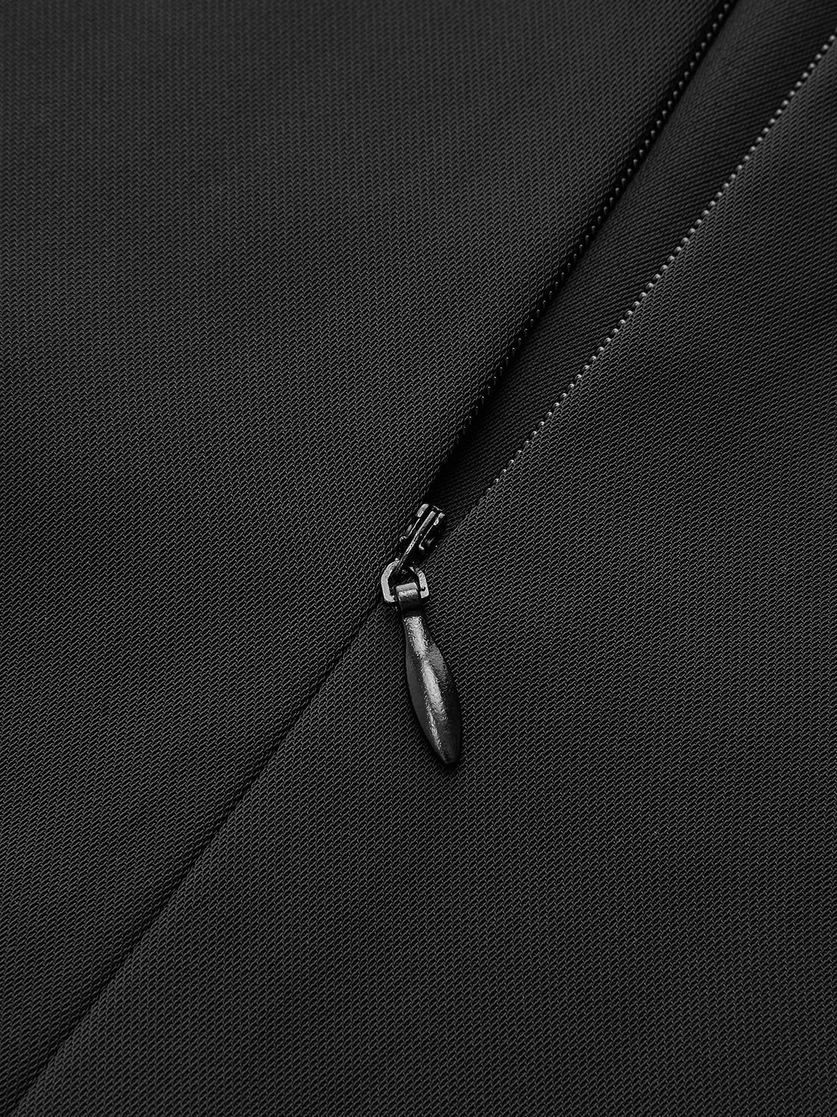 Tie Detail Contrast Trim Collared Mini Dress