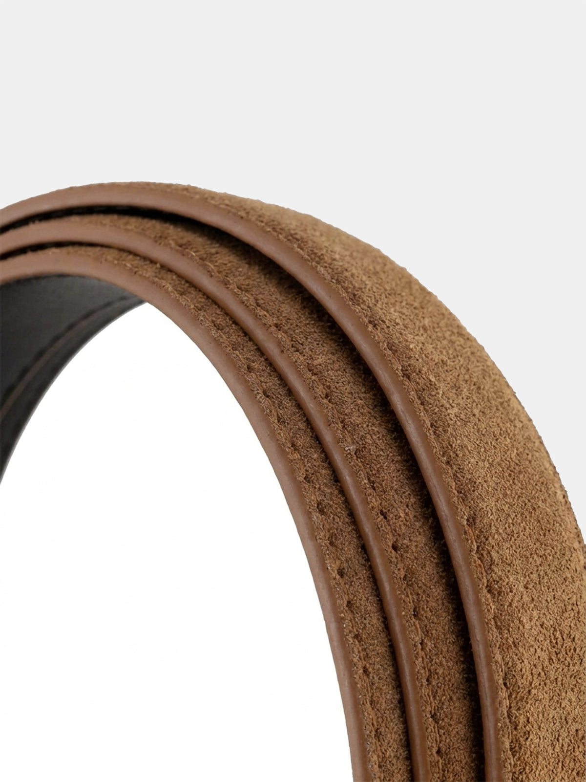 Classic Suede Leather Metal Buckle Belt