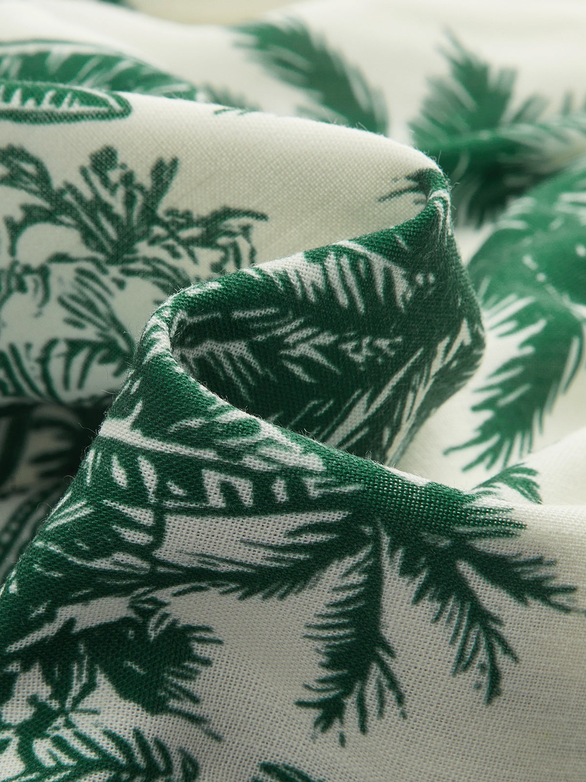 Tropical Print Halter Top & Drawstring Shorts Set