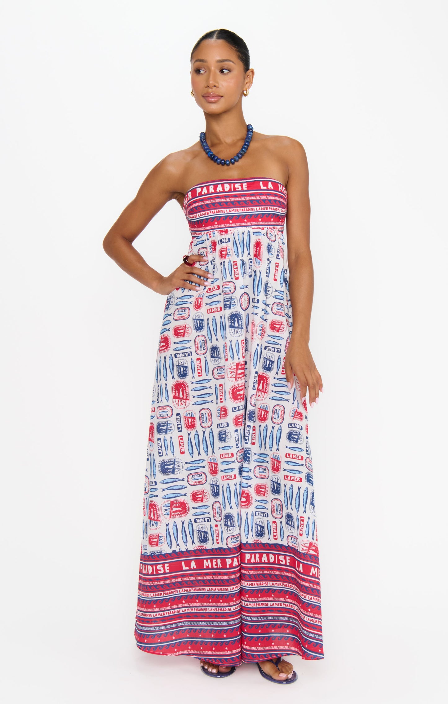 Day Out Maxi Dress ~ Sardine Border