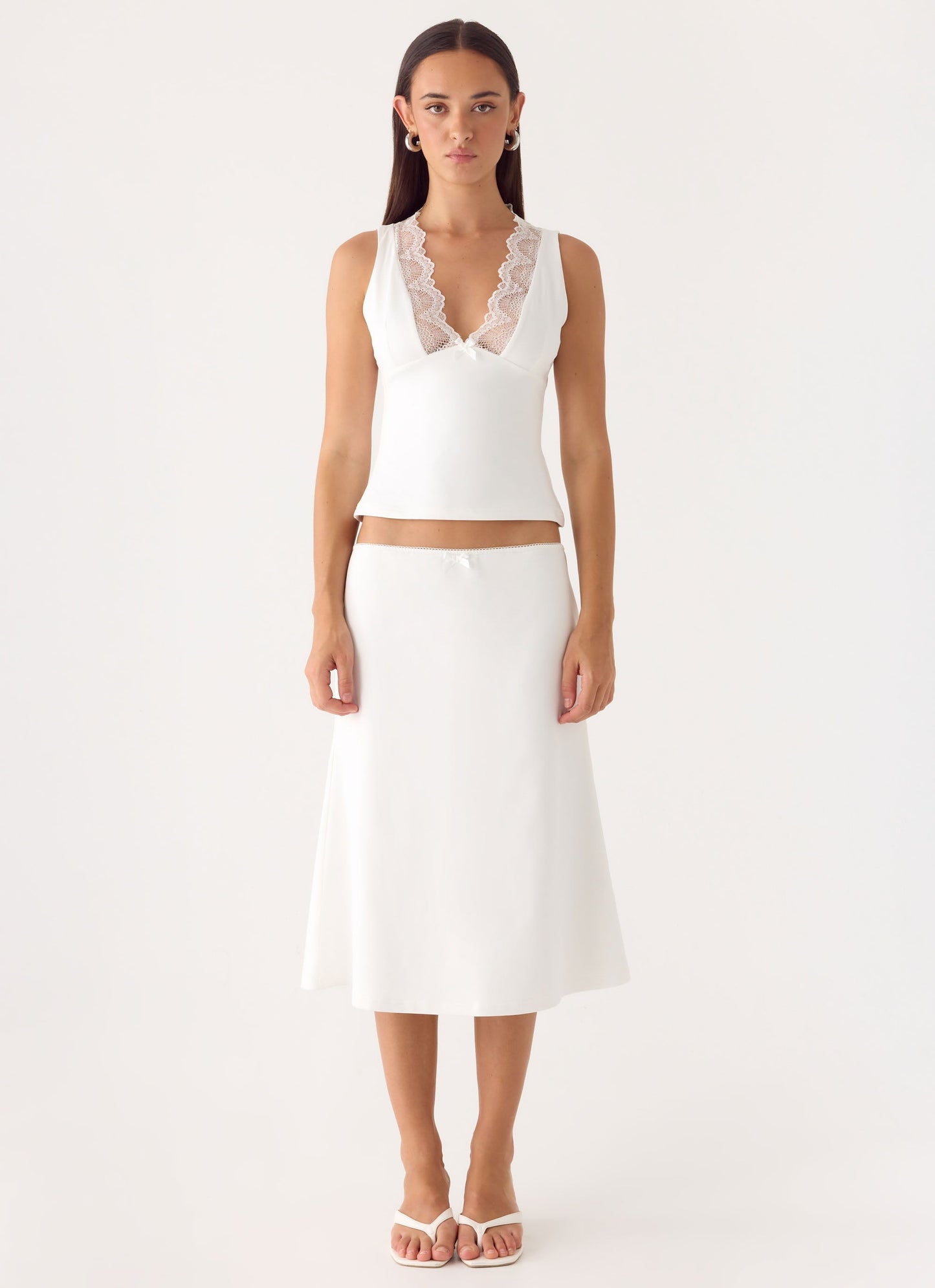 Marquas Midi Skirt - White