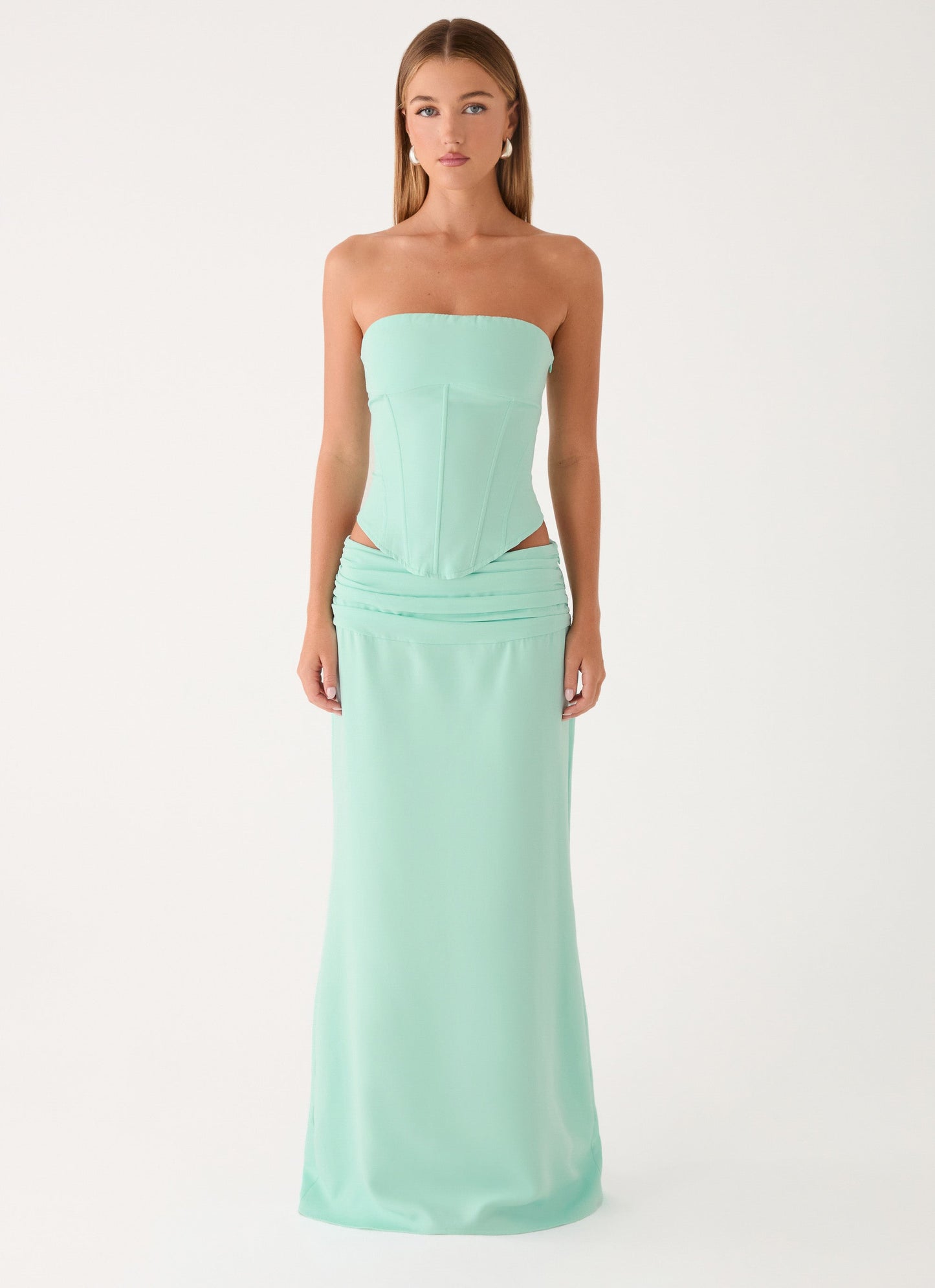 Tillie Maxi Skirt - Aqua