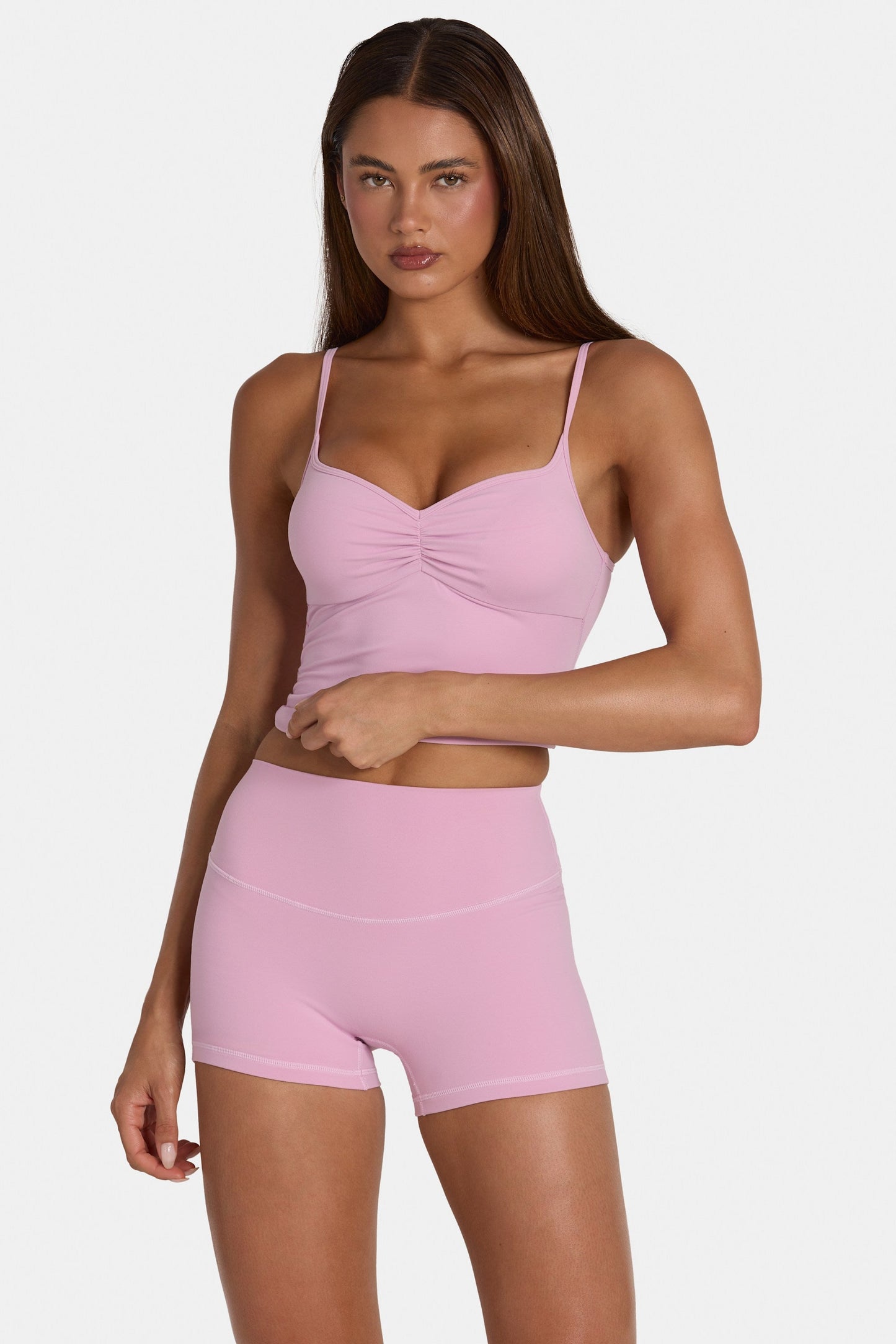 Soft Active Mini Shorts in Sweet Pink