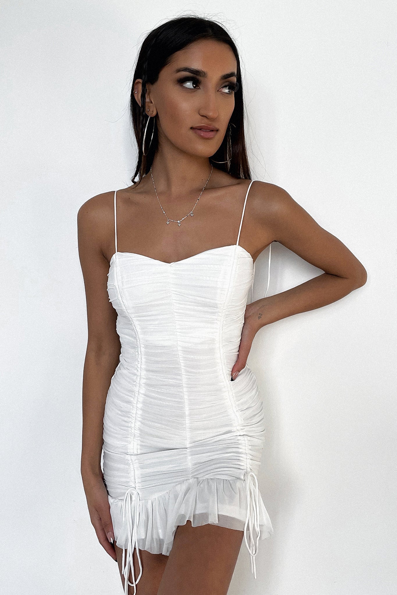 Cassidy Dress - White Mesh