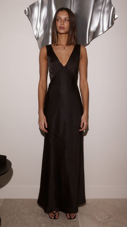 Sofia Maxi Dress - Black