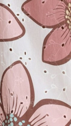 Eloise Eyelet Shorts - Botanic Pink Print