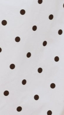 Gena Maxi Dress - White Polka