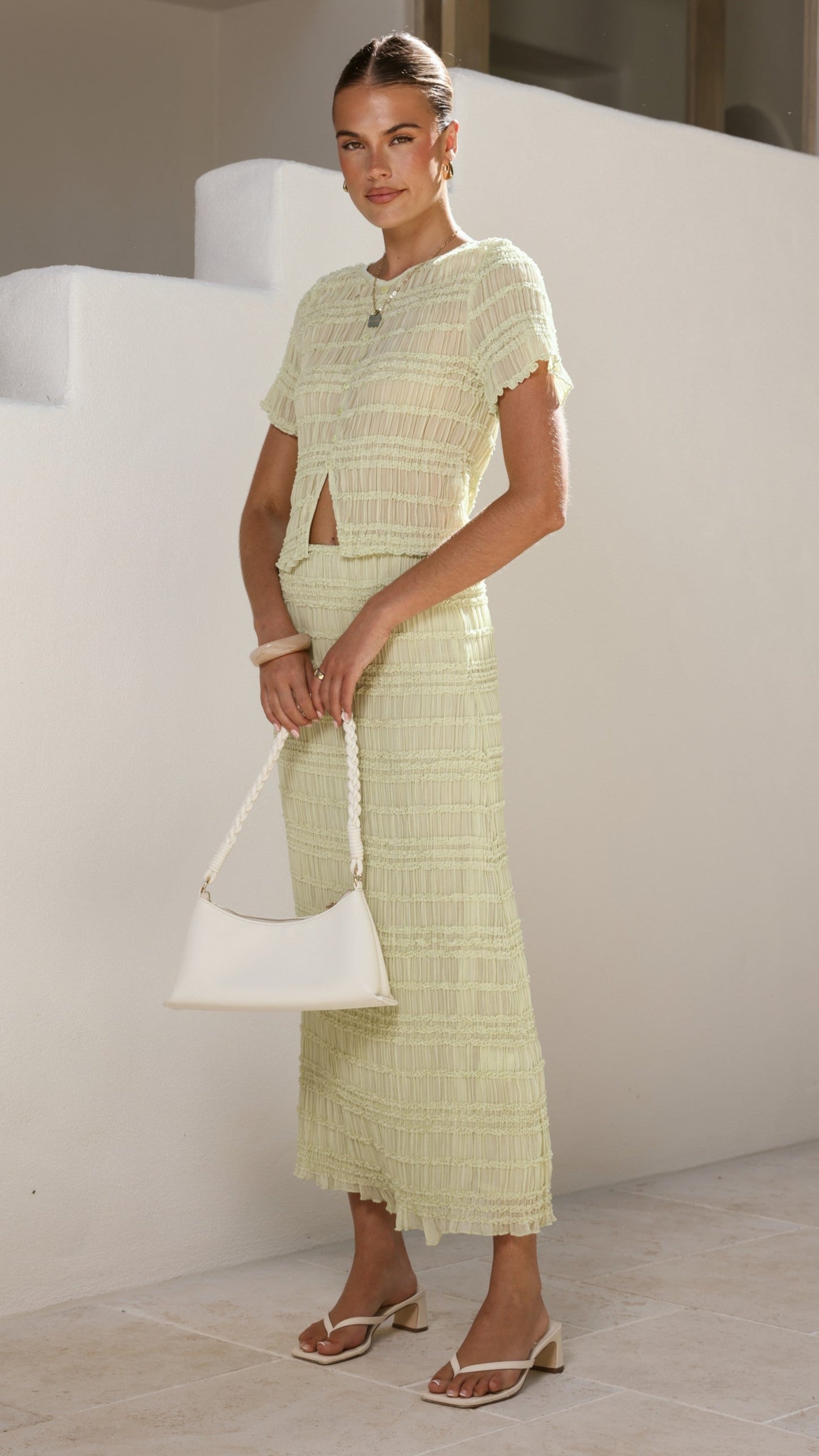 Maisie Maxi Skirt - Matcha