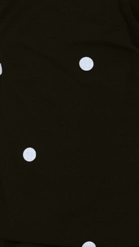 Kailani Strapless Top and Pants Set - Black/White Polka