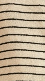 Kady Knit Top - Cream/Black Stripe