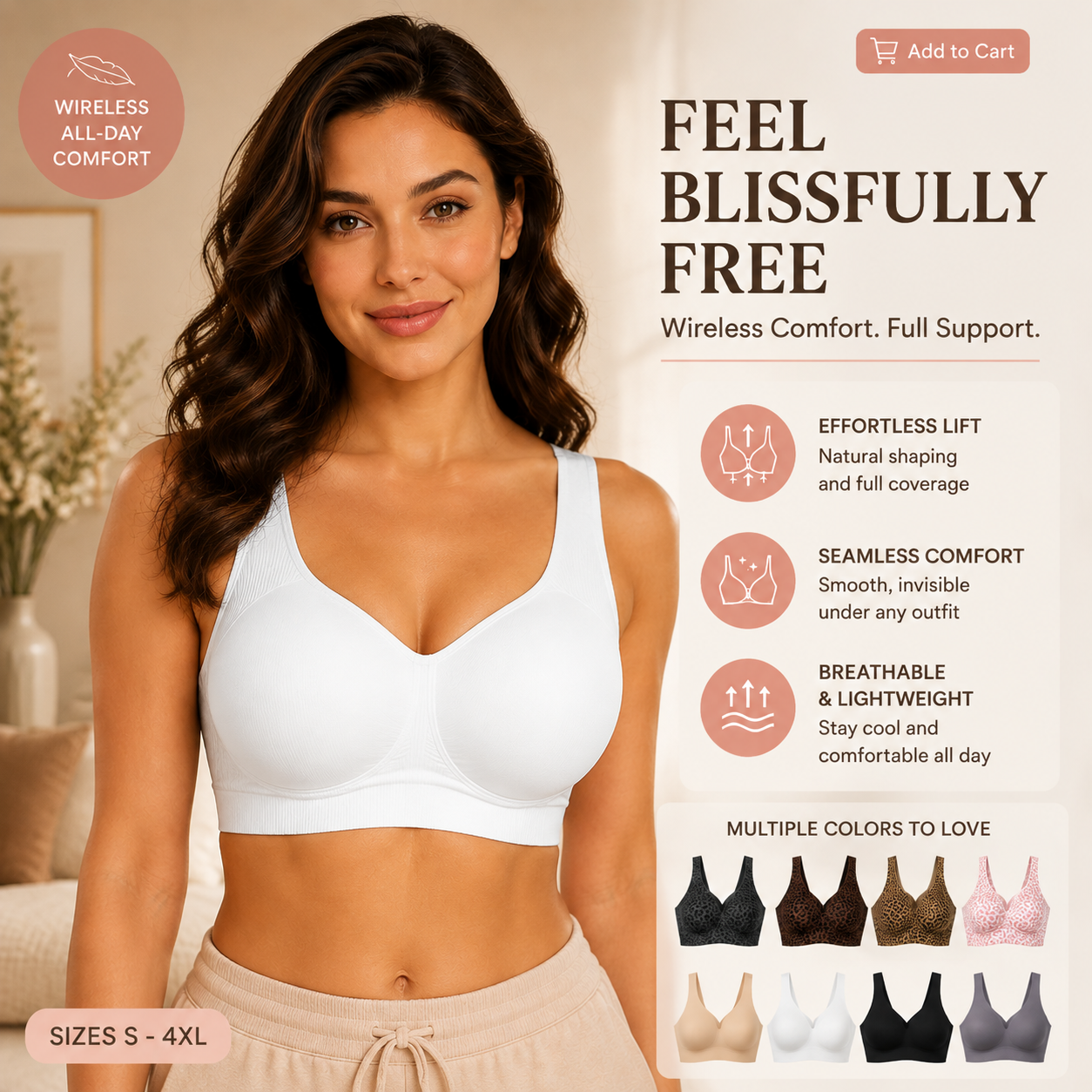 🏆Super Firming Leopard Print Jelly  Bra | Women Wirefree Bras 👍No More Sagging Breasts
