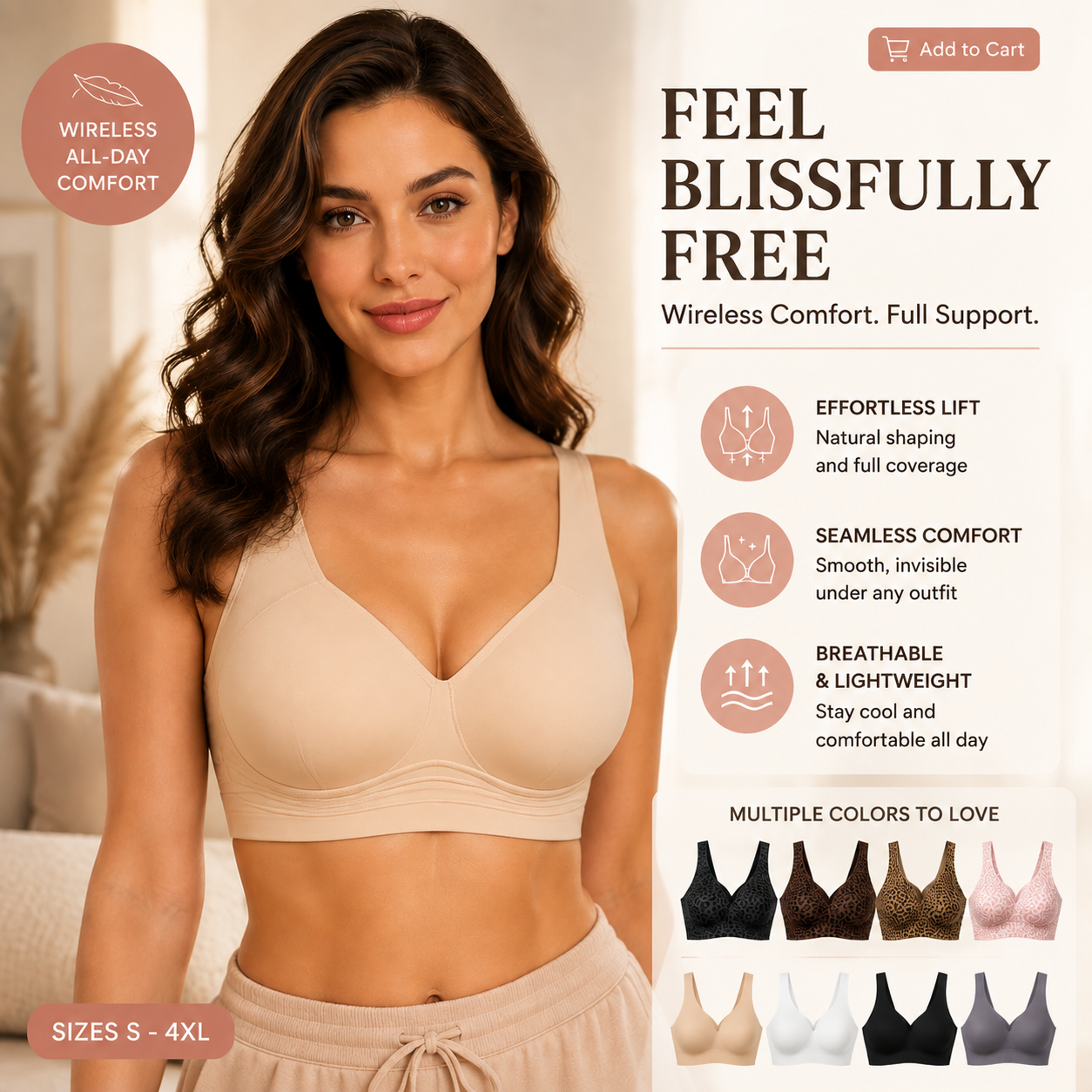 🏆Super Firming Leopard Print Jelly  Bra | Women Wirefree Bras 👍No More Sagging Breasts