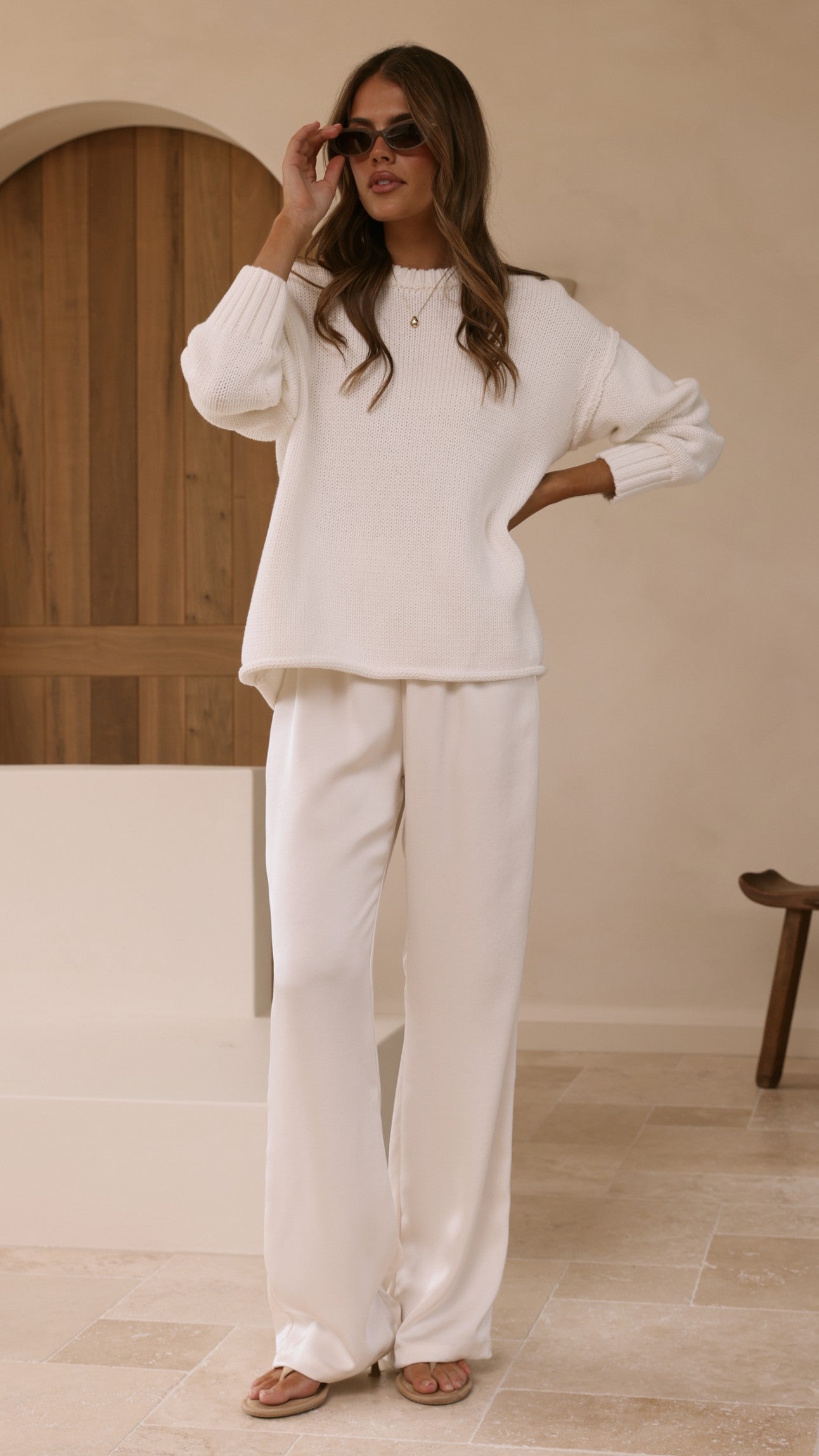 Jase Knit - White