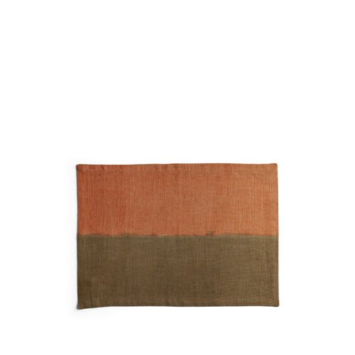 Placemat in Tomato and Antique