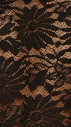 Jemima Button Up Shirt - Black Lace