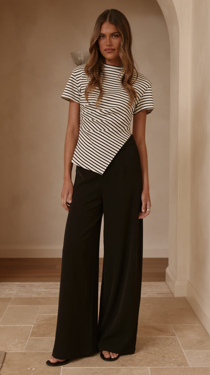 Maeva Tailored Pants - Black