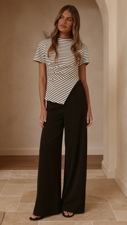 Maeva Tailored Pants - Black