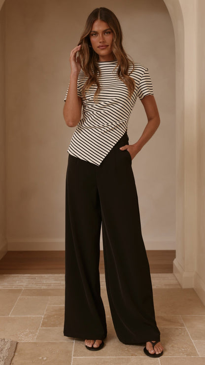 Maeva Tailored Pants - Black