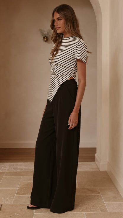 Maeva Tailored Pants - Black