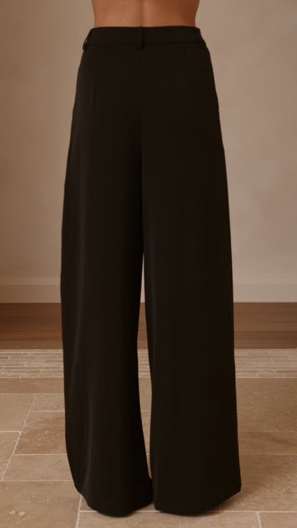 Maeva Tailored Pants - Black