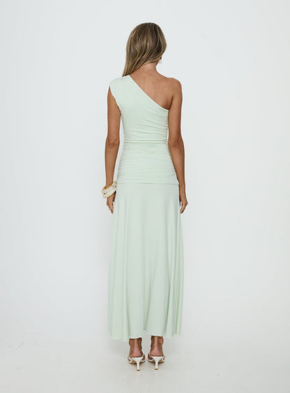 Gwenneth One Shoulder Maxi Dress Jelly Mint