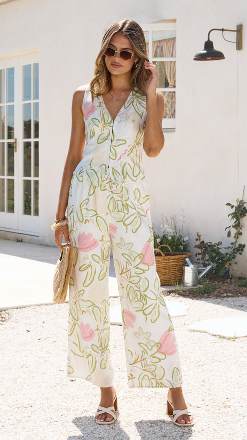 Mia Pants - Primavera Print