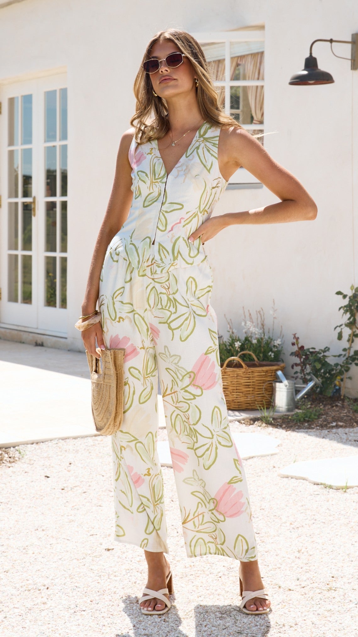 Mia Pants - Primavera Print