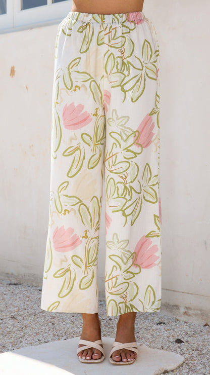 Mia Pants - Primavera Print