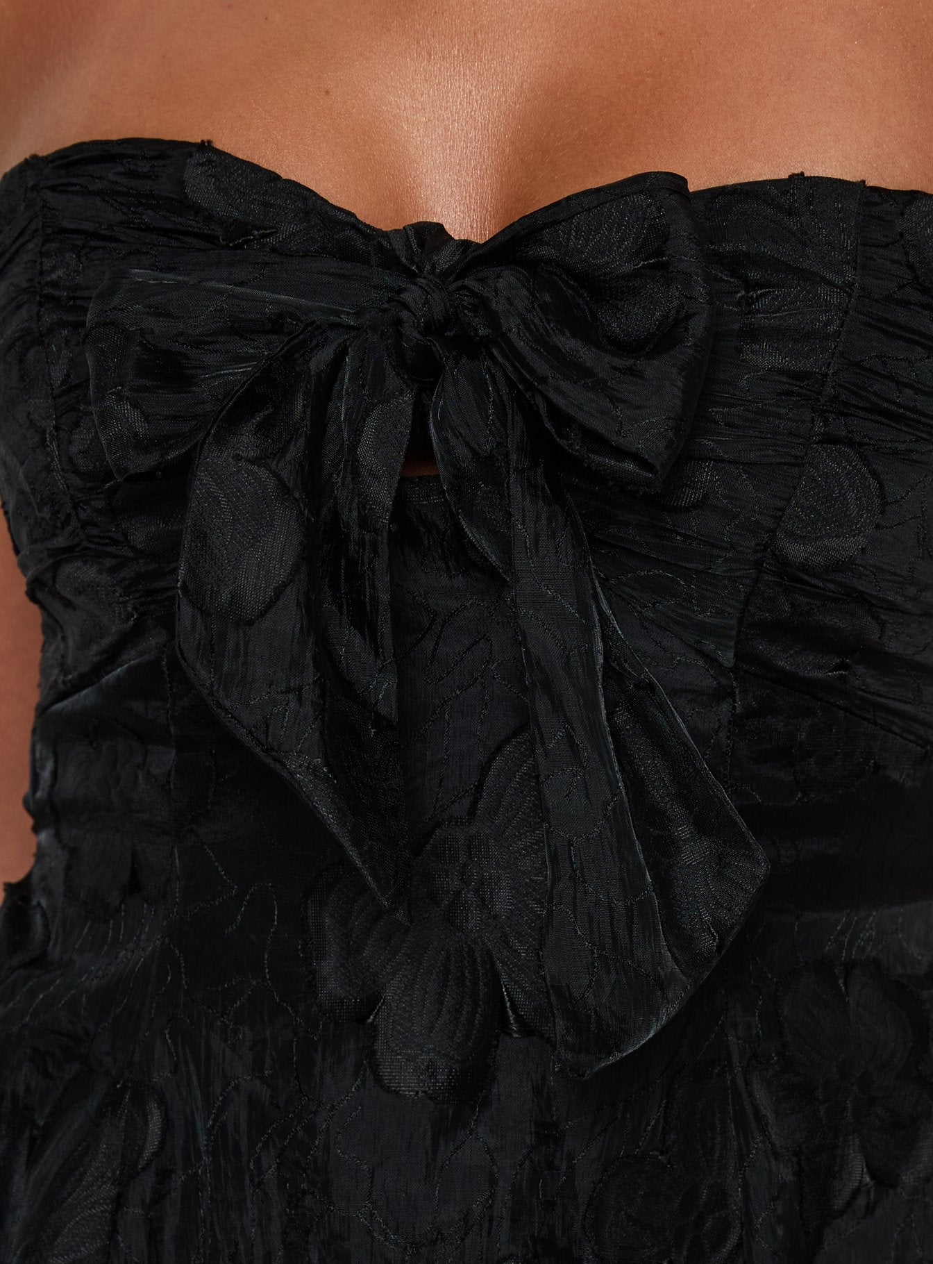 Loulani Strapless Mini Dress Black