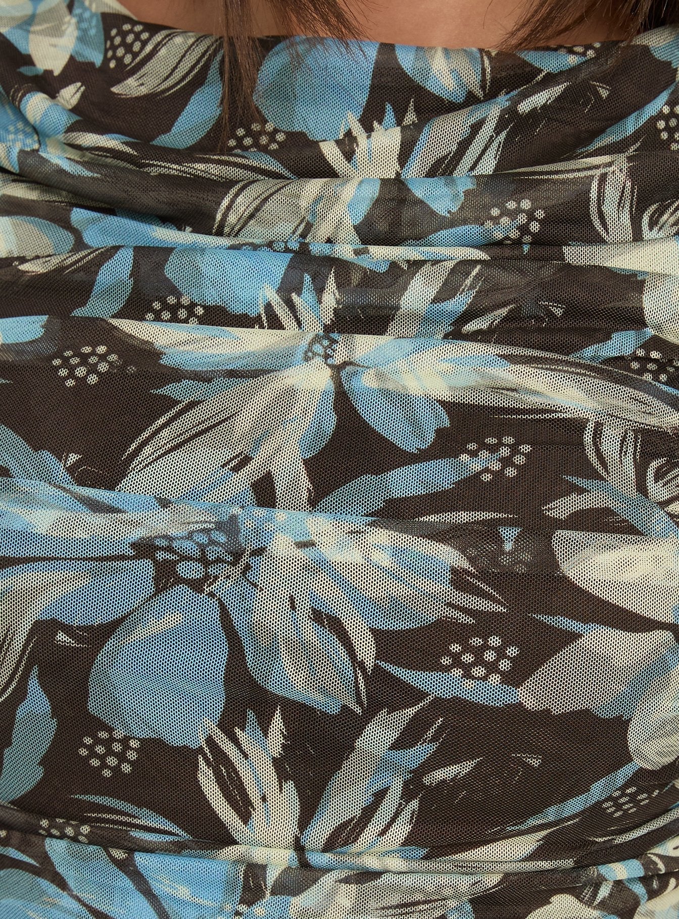 Undeniable Cut Out Maxi Dress Brown Floral Multi