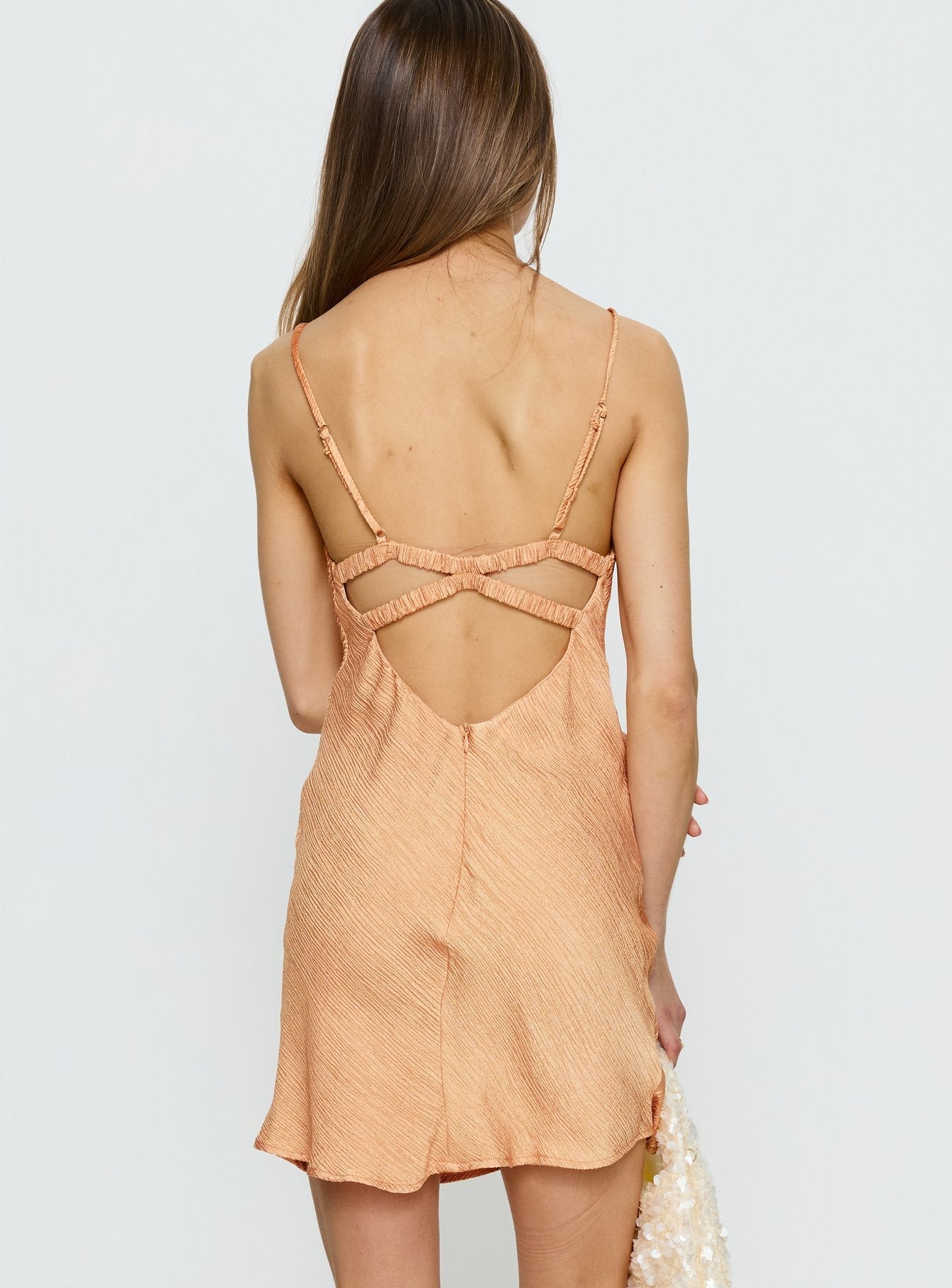 Makaia Balconette Mini Dress Sorbet Orange