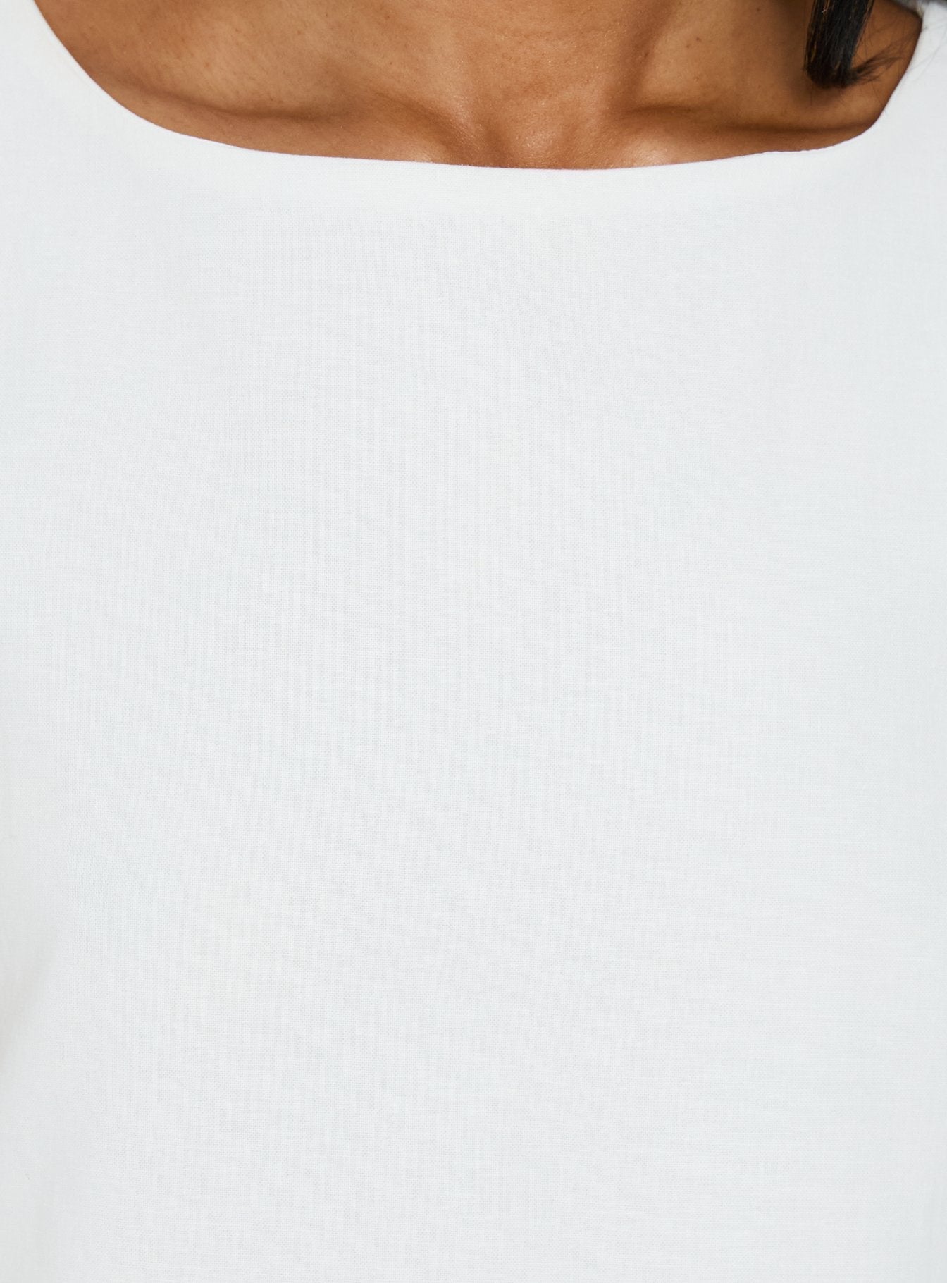 Haily Babydoll Mini Dress White