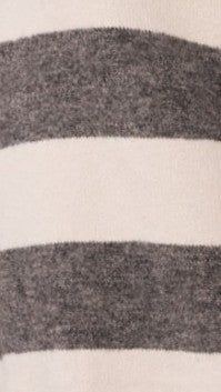Harita Knitted Sweater - Grey/Cream Stripe