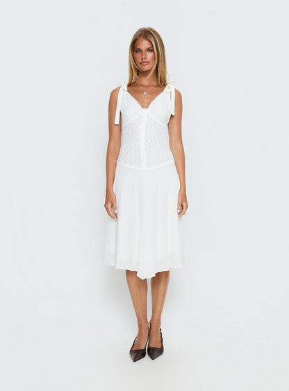 Danira Midi Dress White