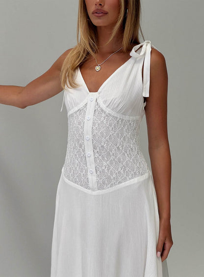 Danira Midi Dress White