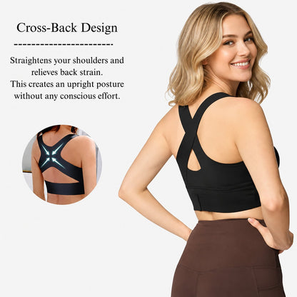 🔥LAST DAY 57% OFF - 🖤Front Closure Posture Corrector Wireless Support Bra