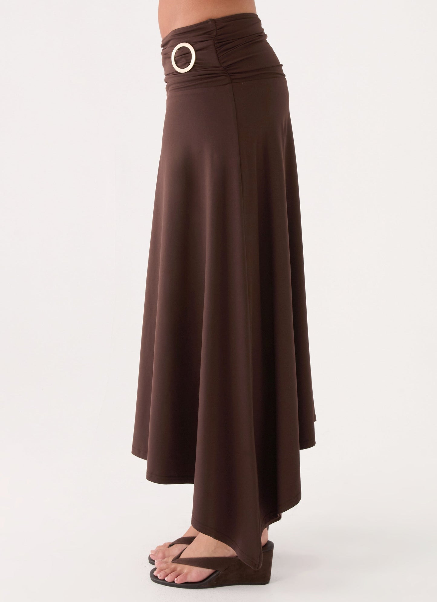 Automatic Midi Skirt - Rose Taupe