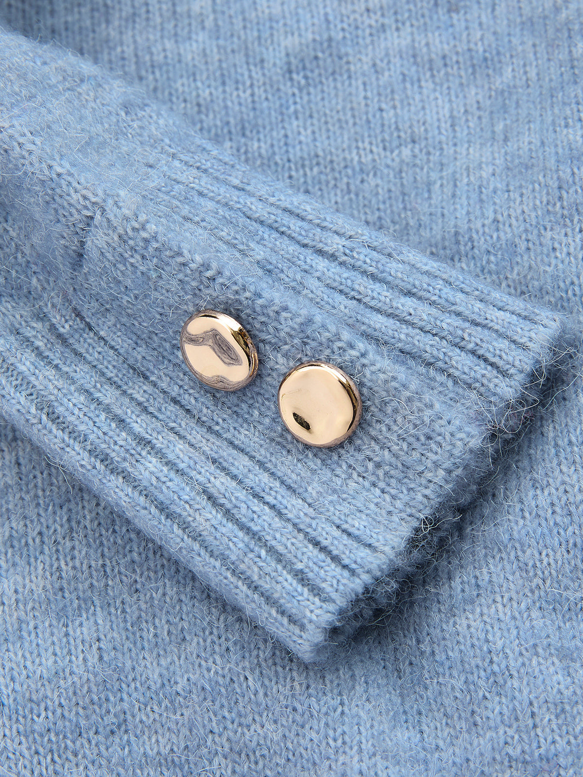 Wool-Blend Knot-Front Sweater