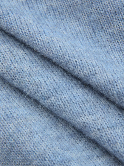 Wool-Blend Knot-Front Sweater