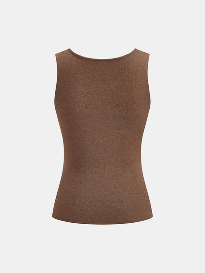 Tank Top & Capelet Knit Two-Piece Set