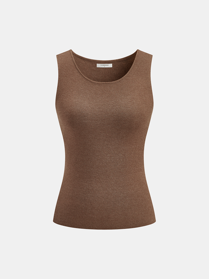 Tank Top & Capelet Knit Two-Piece Set