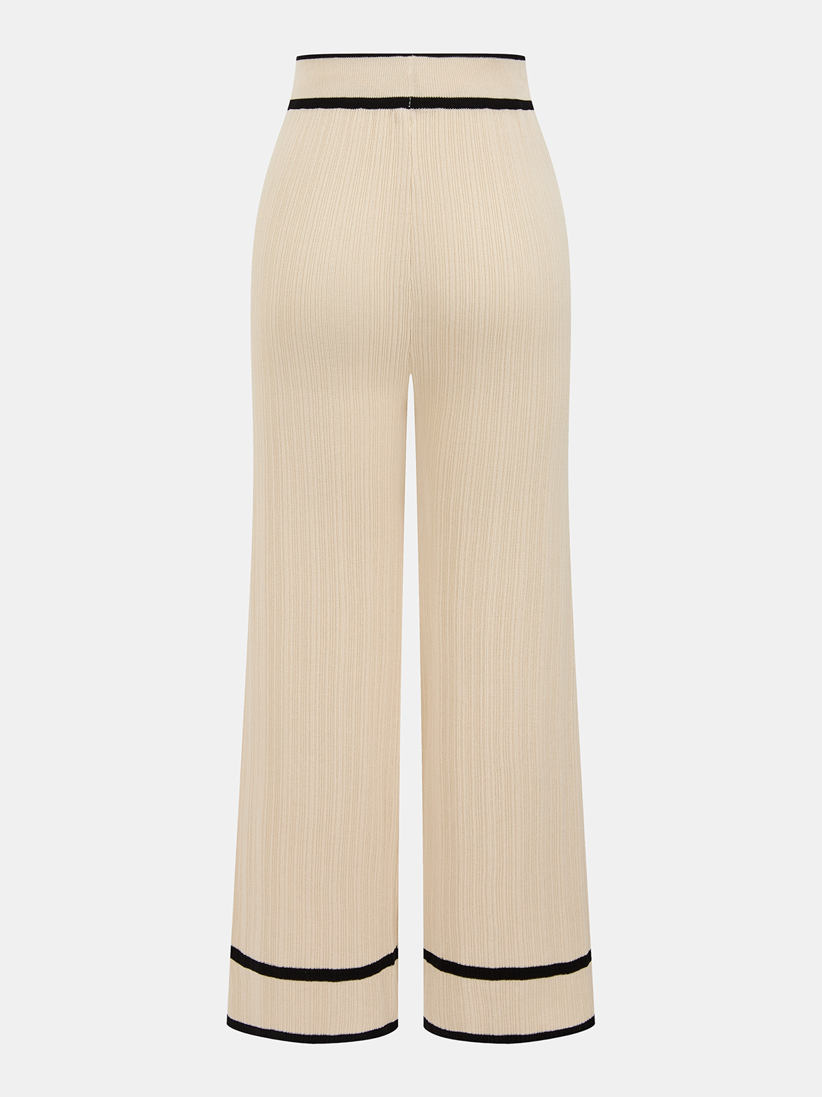 Contrast Trim Polo Top & Drawstring Pants Set