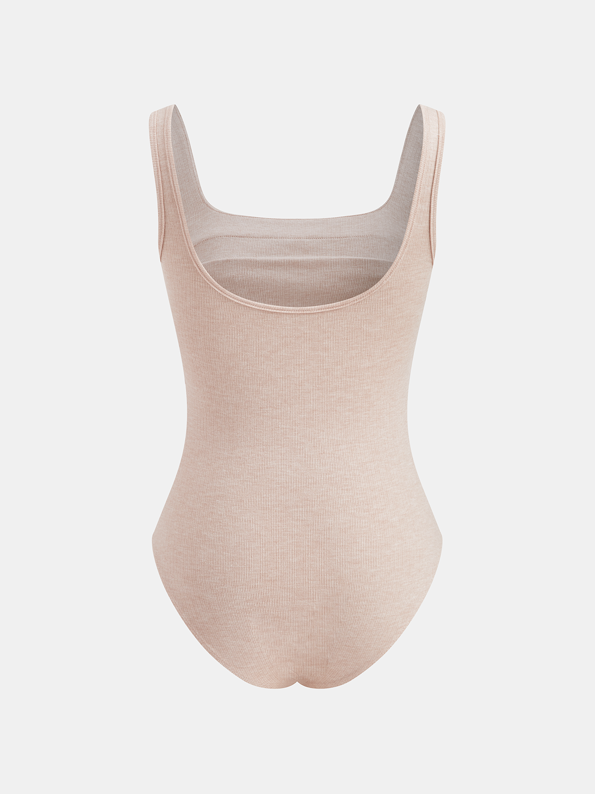 Square Neck Ruched Ribbed Bodysuit