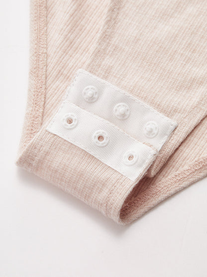 Square Neck Ruched Ribbed Bodysuit