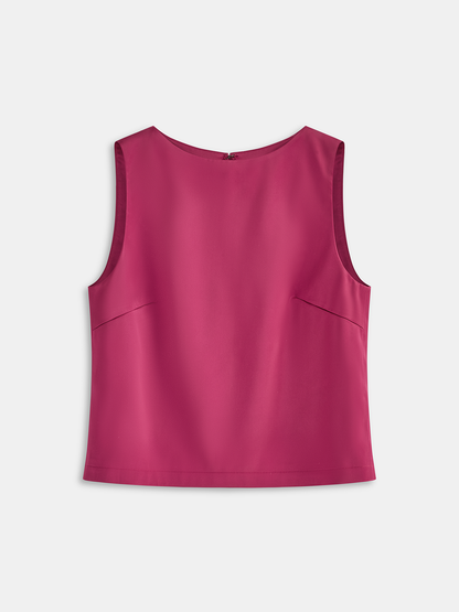 Bow Detail Sleeveless Top & Mini Skirt Set