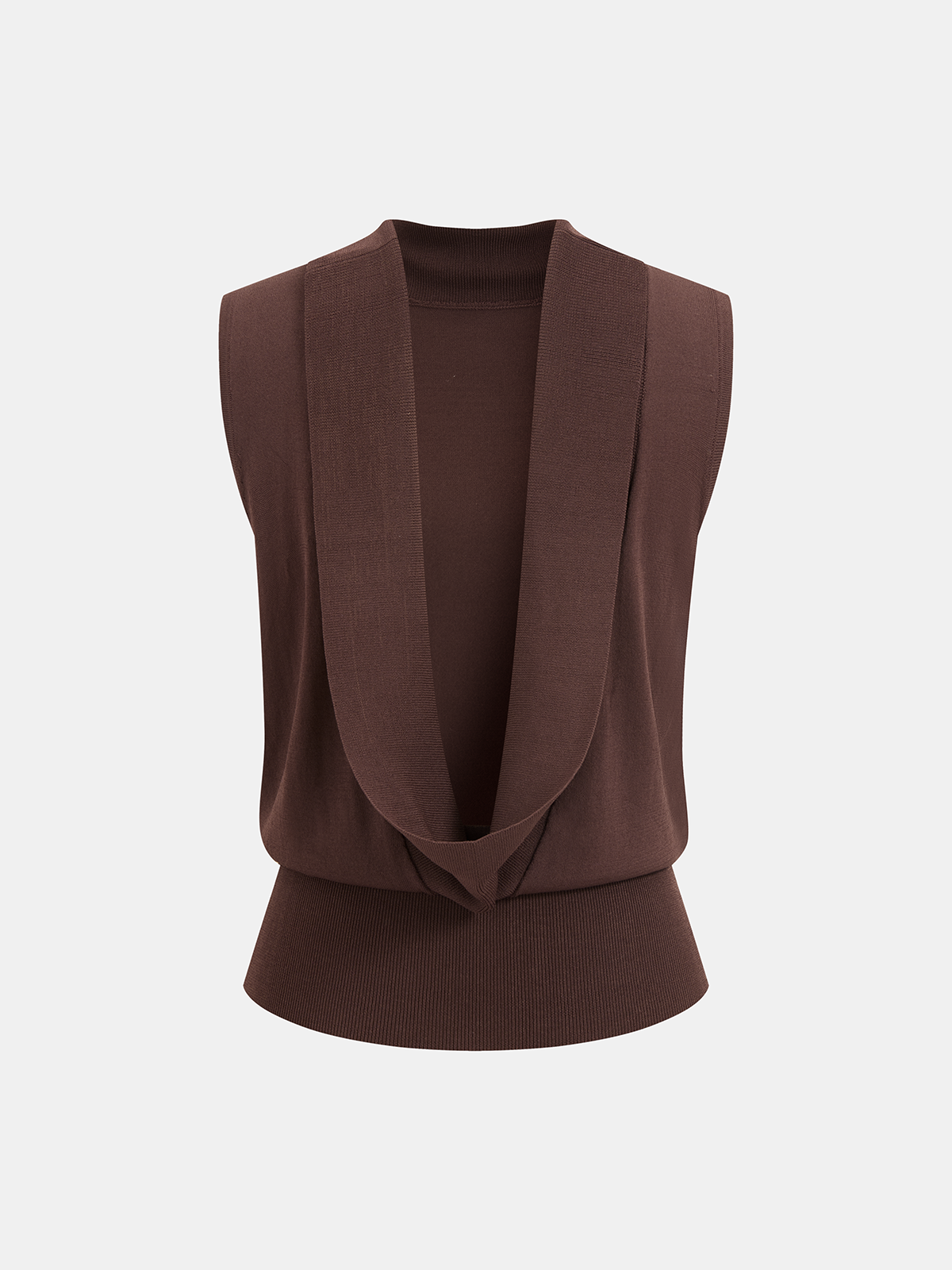 Backless Sleeveless Knit Top